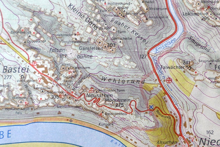 Basteikarte 1:2000, Andruck, Geographische Berichte (Aufsatz Pilewitzer) 1/1964