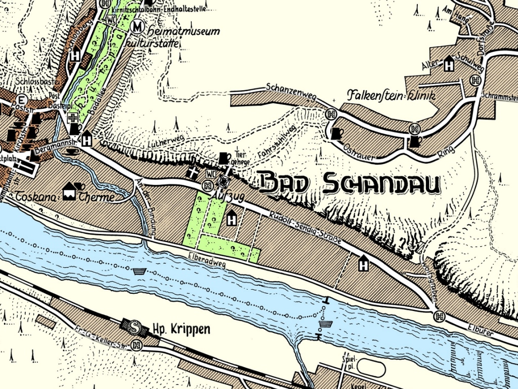 Stadtplan Bad Schandau