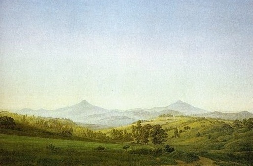 Böhmsiche Landschaft mit dem Milleschauer
