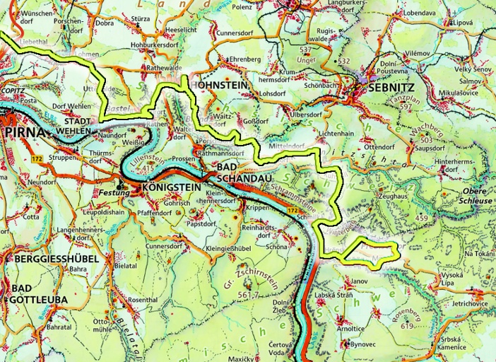 Karte DMM-Weg