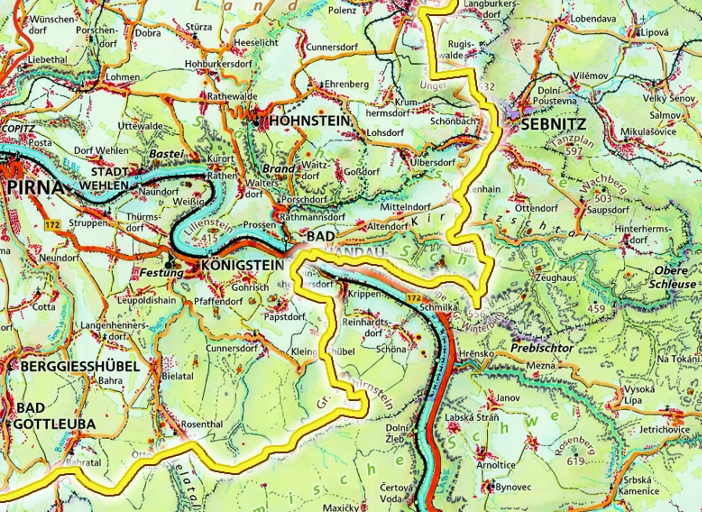 Karte Kammweg